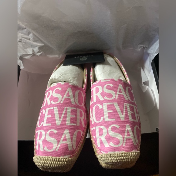 Versace Logo Print Espadrilles - Picture 8 of 16